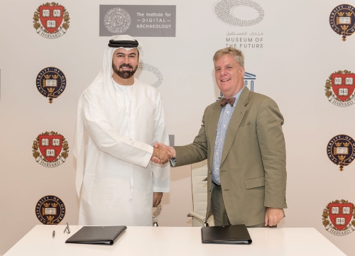 HE Mohammed Al Gergawi , Vice Chairman of Dubai Museum Of The Future Foundation and Roger Michael , Executive Director Of The Institute Of the Digital Archaeology